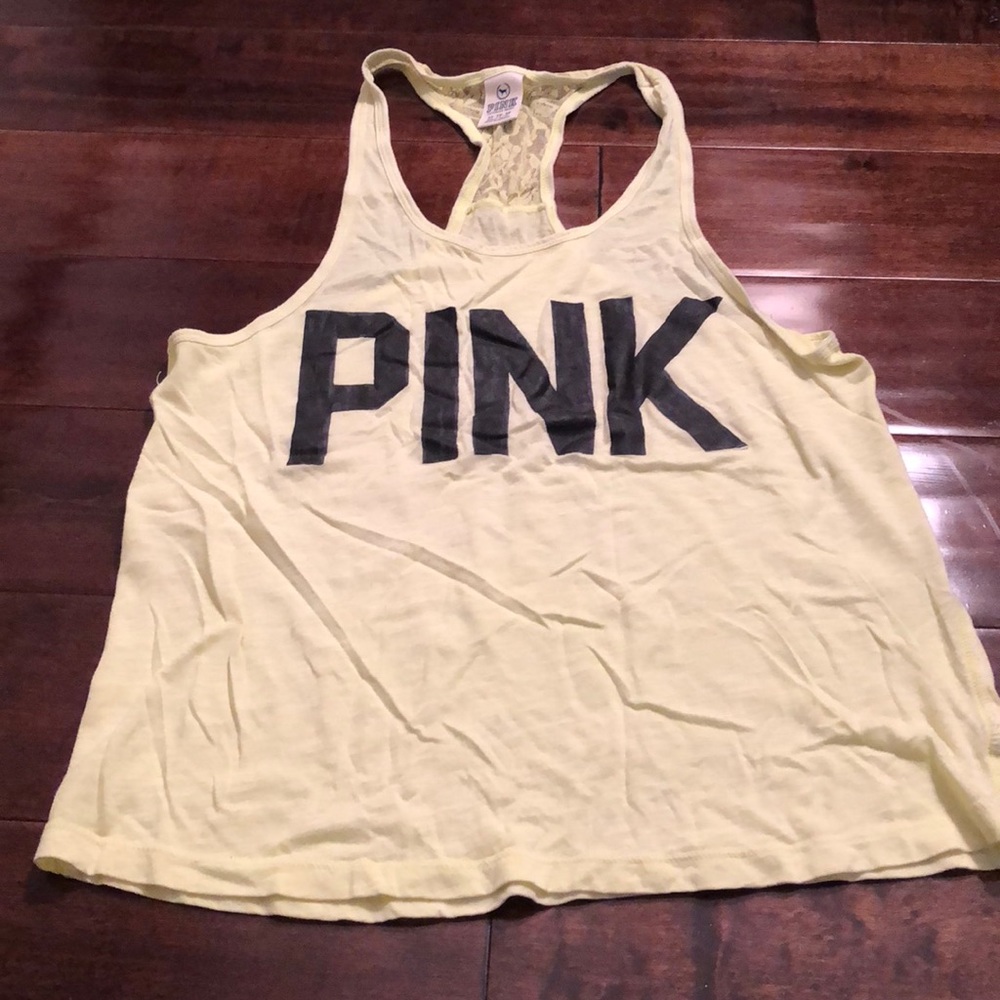 VS Pink Lace Racerback Tanks - Picture 2 of 7
